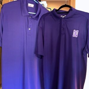 Lot of 2 Men’s Polo (1 Northwestern University, 1 Plain)